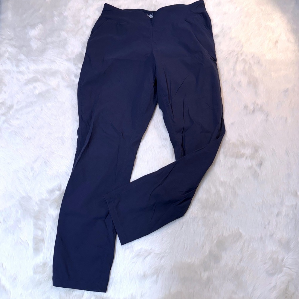 Mountain Hardwear Dynama/2 Ankle Pants Womens Medium Navy Blue Hiking Stretch